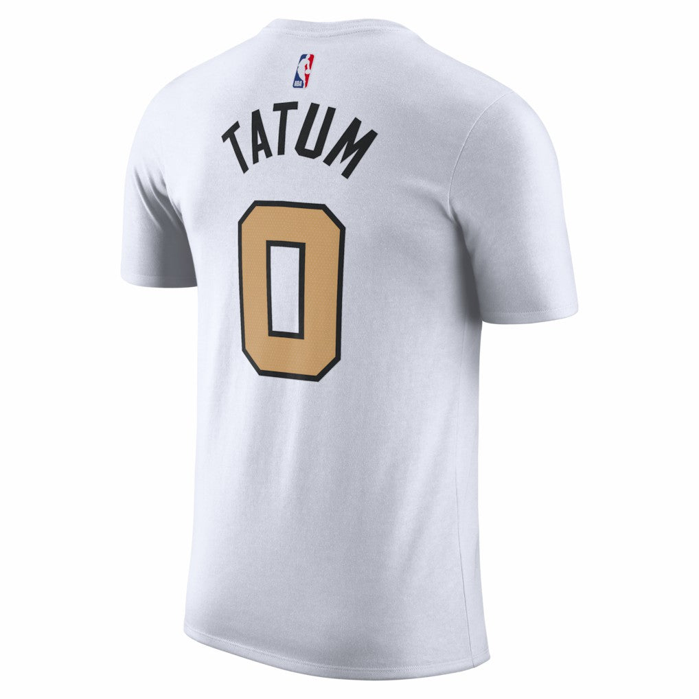 Jayson Tatum Boston Celtics Unisex 2025/26 City Edition Name & Number T-Shirt White