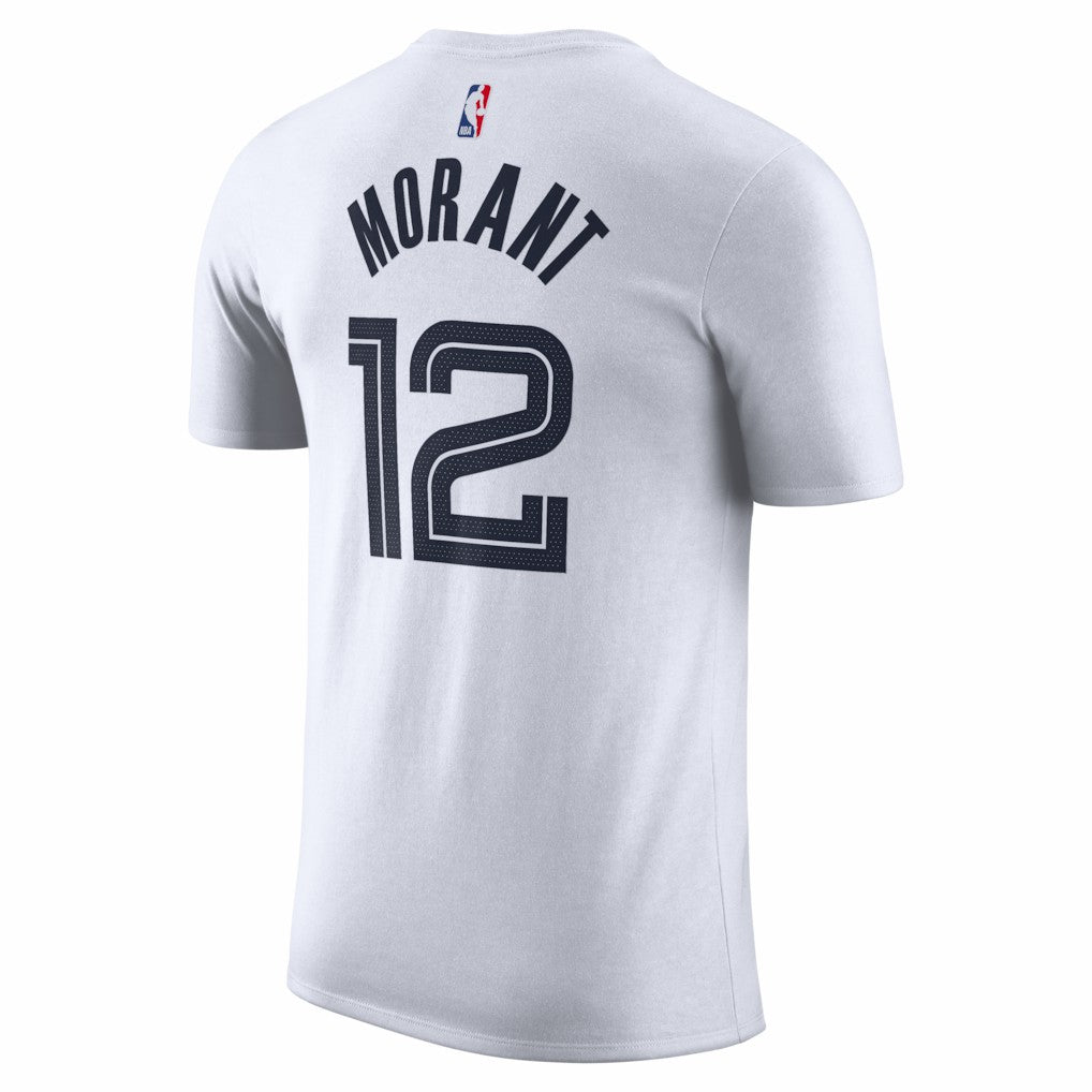 Ja Morant Memphis Grizzlies Unisex 2025/26 City Edition Name & Number T-Shirt White