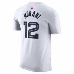 Ja Morant Memphis Grizzlies Unisex 2025/26 City Edition Name & Number T-Shirt White