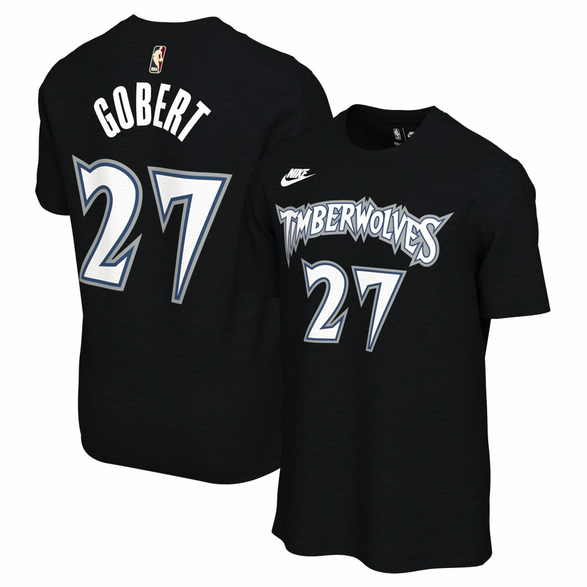 Rudy Gobert Minnesota Timberwolves Unisex Name & Number T-Shirt Classic Edition Black