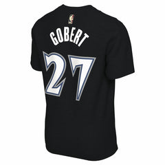 Rudy Gobert Minnesota Timberwolves Unisex Name & Number T-Shirt Classic Edition Black