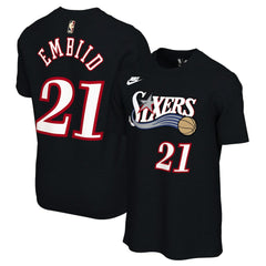 Joel Embiid Philadelphia 76ers Unisex Name & Number T-Shirt Classic Edition Black