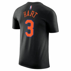 Josh Hart New York Knicks Jordan Brand Unisex Name & Number T-Shirt Statement Edition Black