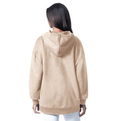 Green Bay Packers G-III 4Her by Carl Banks Women's Best Hitter Oversized Tunic Pullover Hoodie Cream