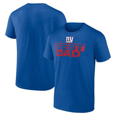 New York Giants Best Dad Father's Day T-Shirt Royal