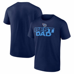 Tennessee Titans Best Dad Father's Day T-Shirt Navy