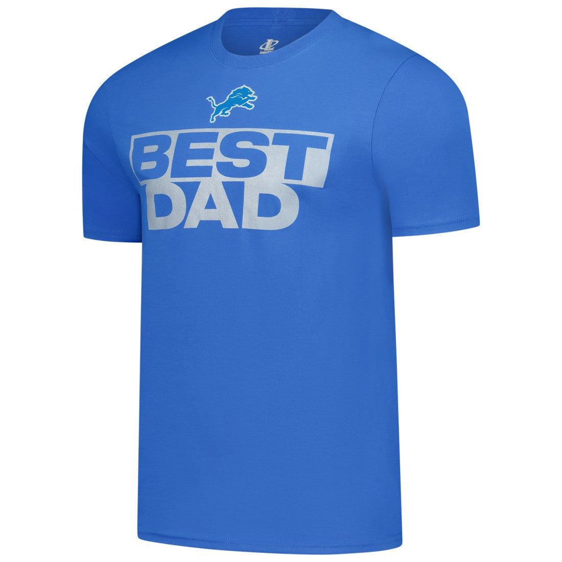 Detroit Lions Best Dad Father's Day T-Shirt Blue