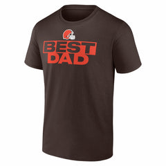 Cleveland Browns Best Dad Father's Day T-Shirt Brown