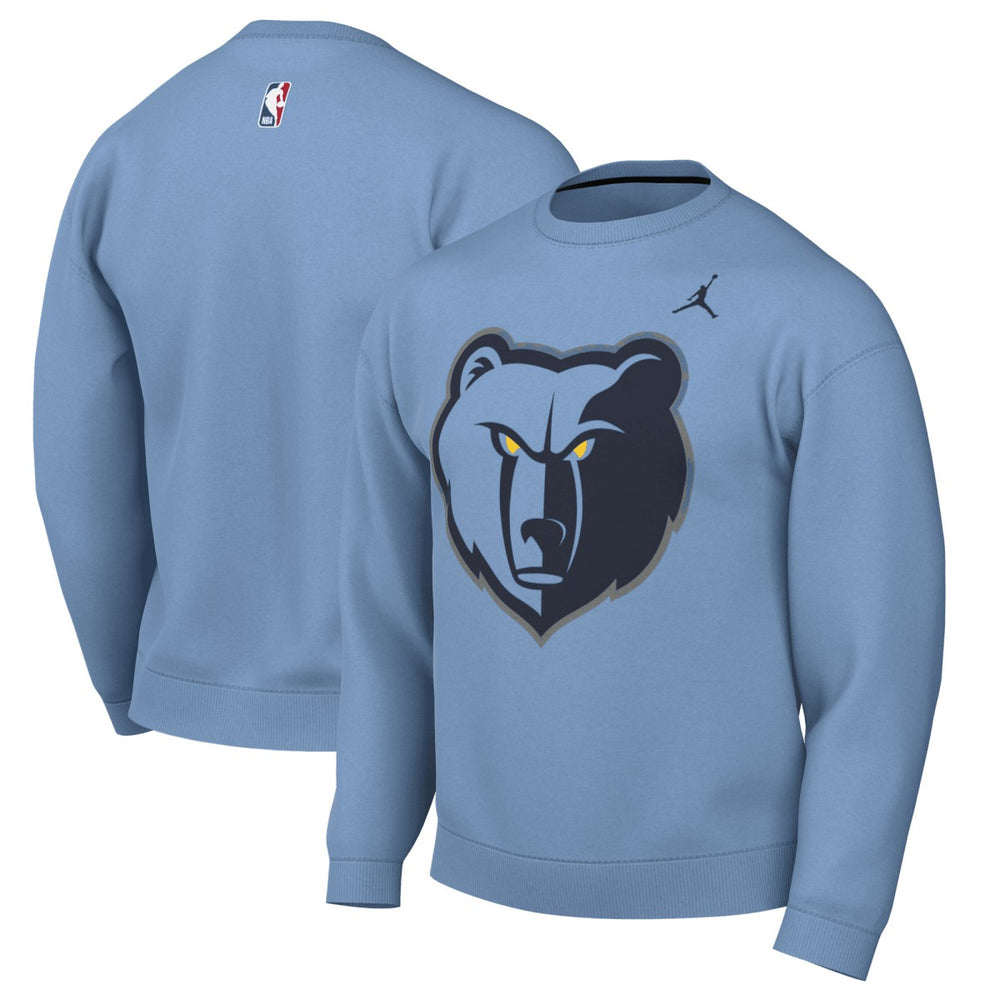 Memphis Grizzlies Jordan Brand Statement Edition Sweatshirt Light Blue