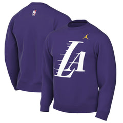 Los Angeles Lakers Jordan Brand Statement Edition Sweatshirt Purple