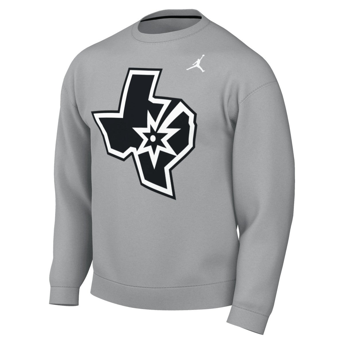 San Antonio Spurs Jordan Brand Statement Edition Sweatshirt Silver