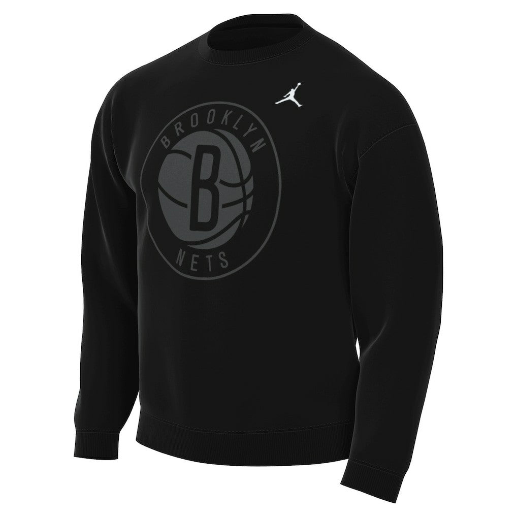 Brooklyn Nets Jordan Brand Statement Edition Sweatshirt Black