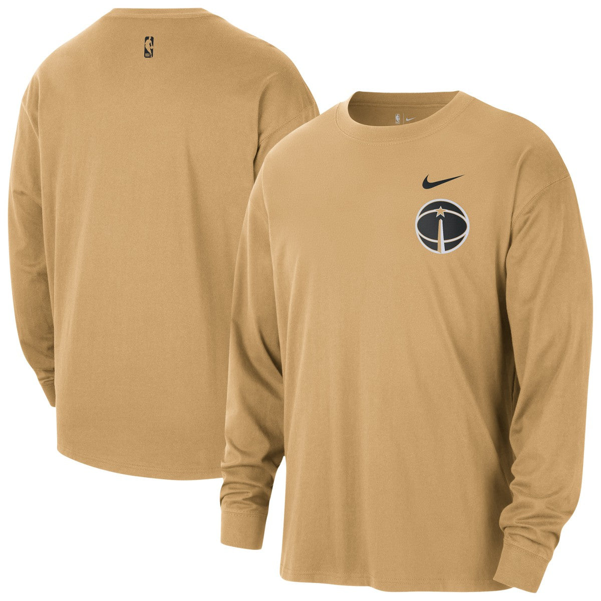 Washington Wizards 2025/26 City Edition Remix Essential Logo Long Sleeve T-Shirt Gold