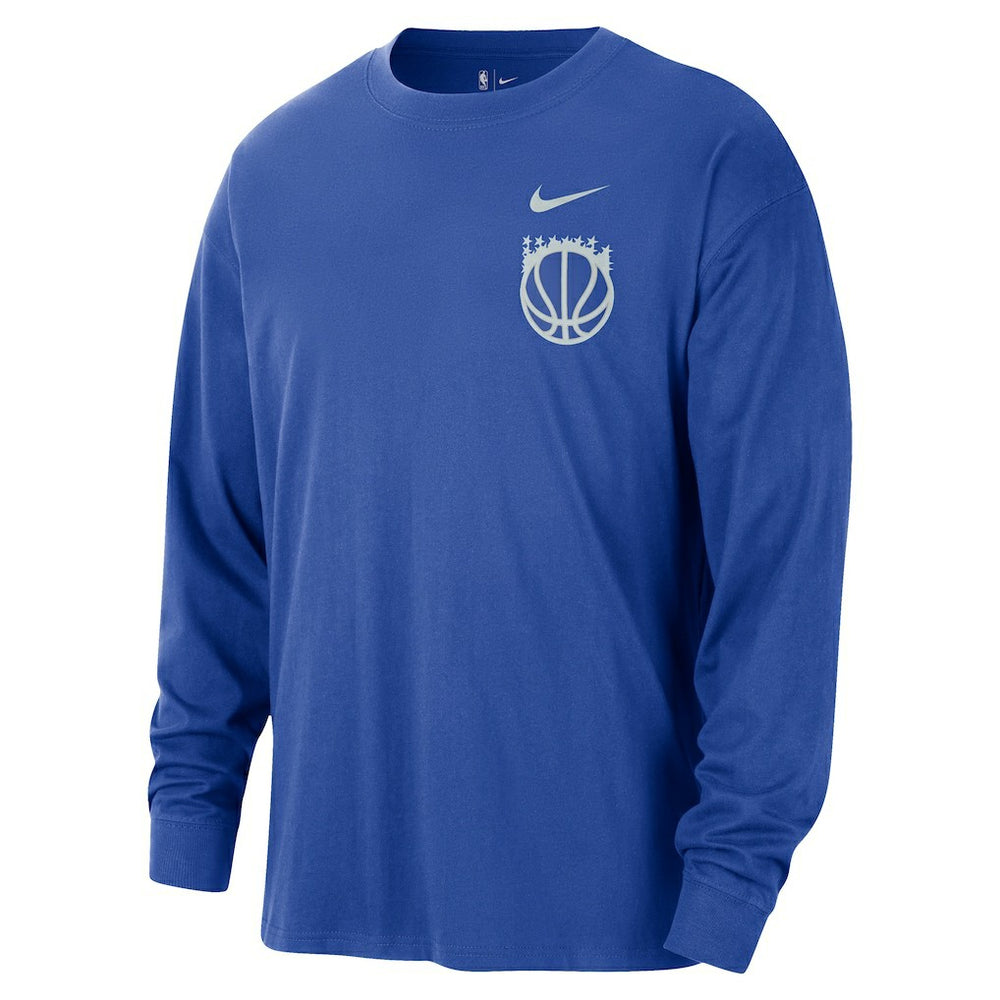 Orlando Magic 2025/26 City Edition Remix Essential Logo Long Sleeve T-Shirt Blue