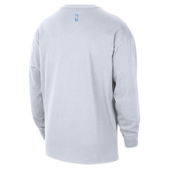 Memphis Grizzlies 2025/26 City Edition Remix Essential Logo Long Sleeve T-Shirt White