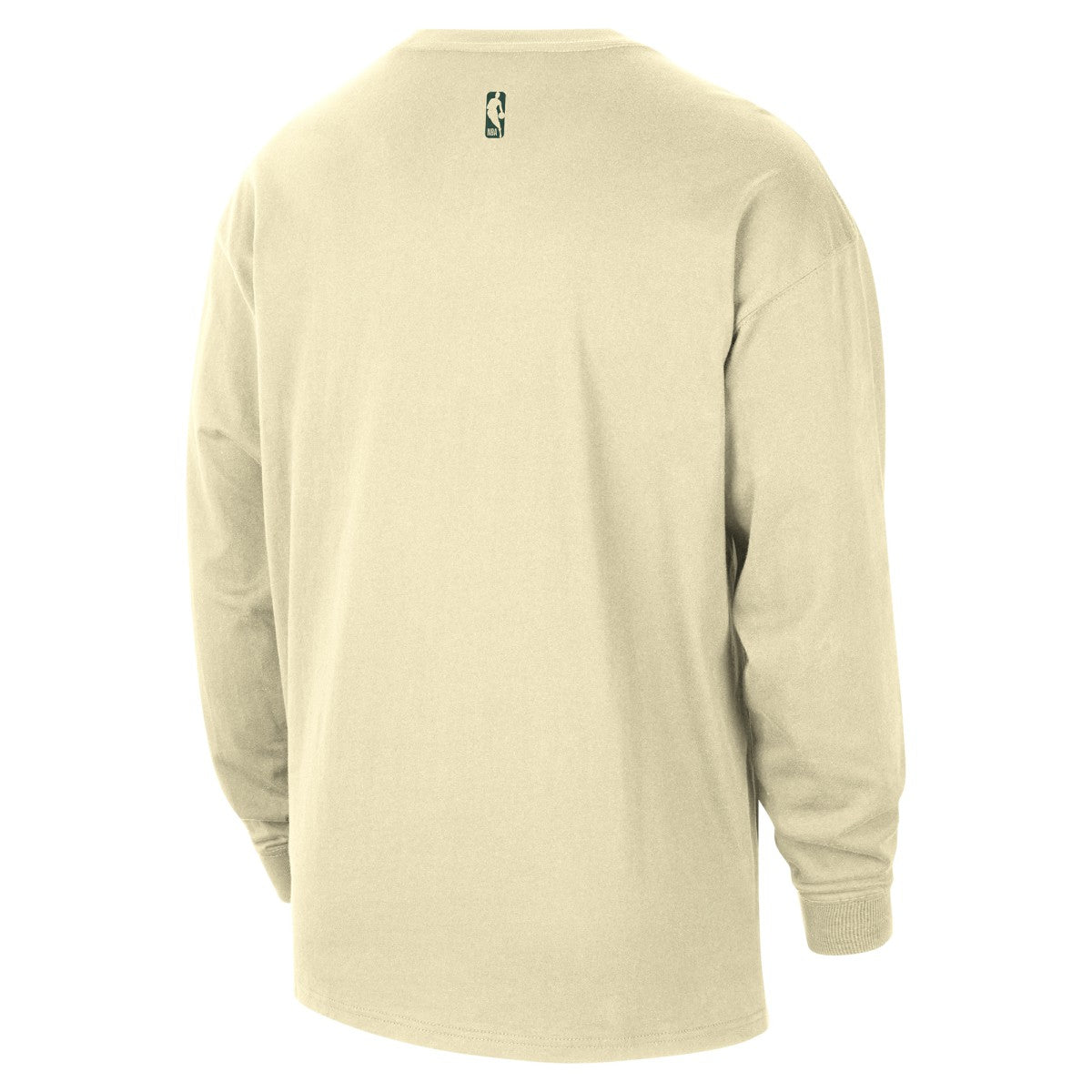 Milwaukee Bucks 2025/26 City Edition Remix Essential Logo Long Sleeve T-Shirt Cream