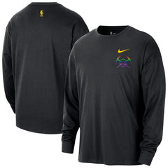 Denver Nuggets 2025/26 City Edition Remix Essential Logo Long Sleeve T-Shirt Black