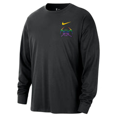 Denver Nuggets 2025/26 City Edition Remix Essential Logo Long Sleeve T-Shirt Black