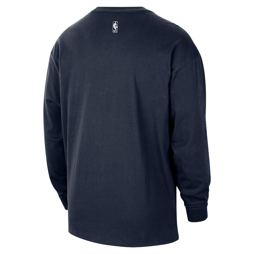 Oklahoma City Thunder 2025/26 City Edition Remix Essential Logo Long Sleeve T-Shirt Navy