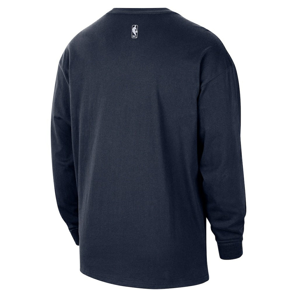 Oklahoma City Thunder 2025/26 City Edition Remix Essential Logo Long Sleeve T-Shirt Navy