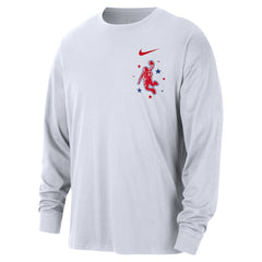 Houston Rockets 2025/26 City Edition Remix Essential Logo Long Sleeve T-Shirt White