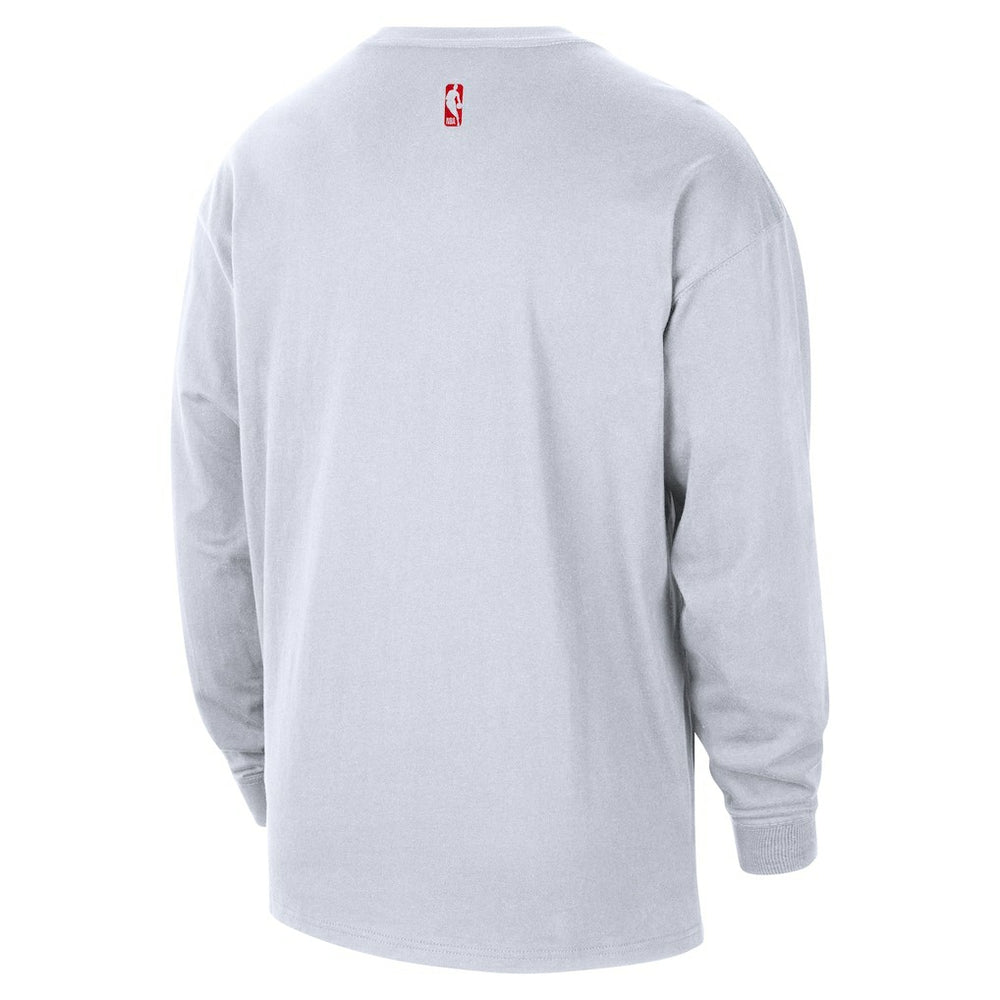 Houston Rockets 2025/26 City Edition Remix Essential Logo Long Sleeve T-Shirt White