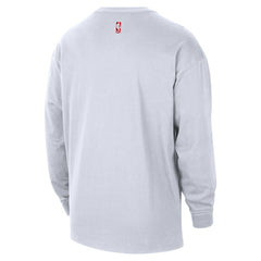 Houston Rockets 2025/26 City Edition Remix Essential Logo Long Sleeve T-Shirt White