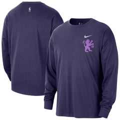 Sacramento Kings 2025/26 City Edition Remix Essential Logo Long Sleeve T-Shirt Purple
