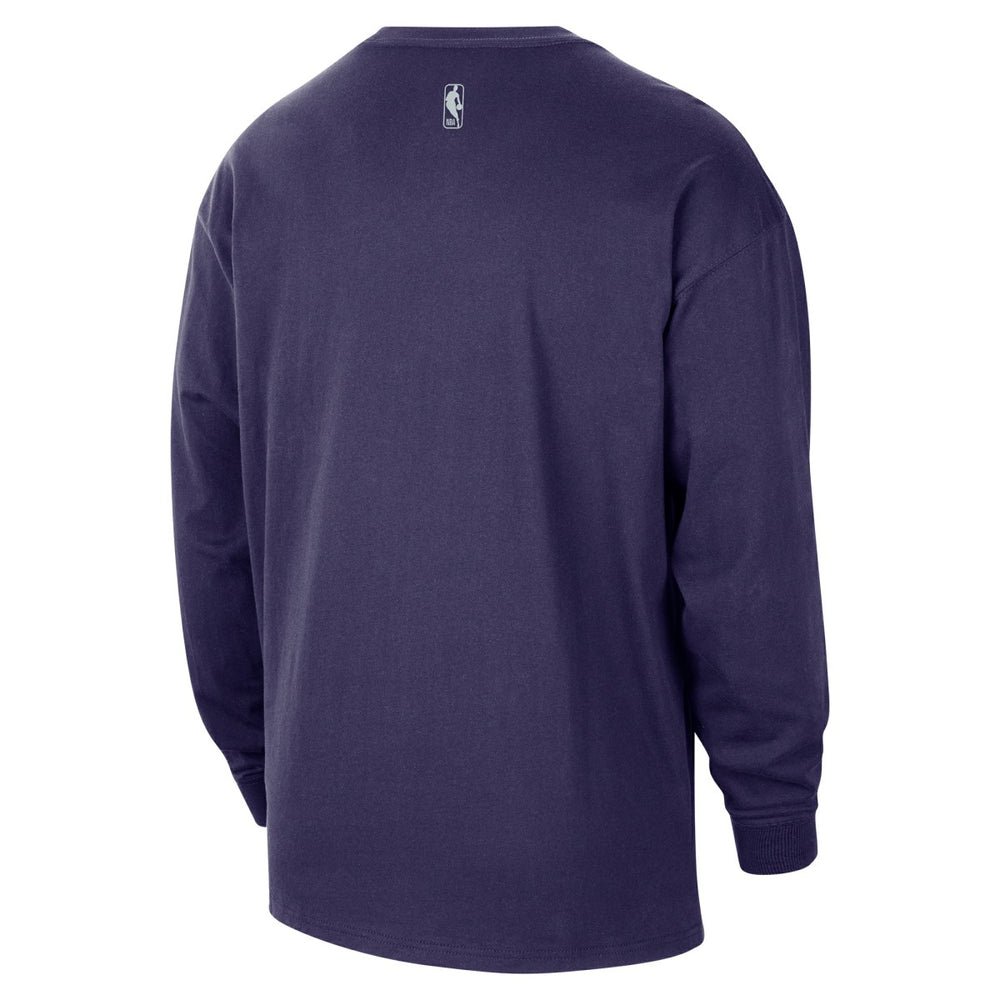 Sacramento Kings 2025/26 City Edition Remix Essential Logo Long Sleeve T-Shirt Purple