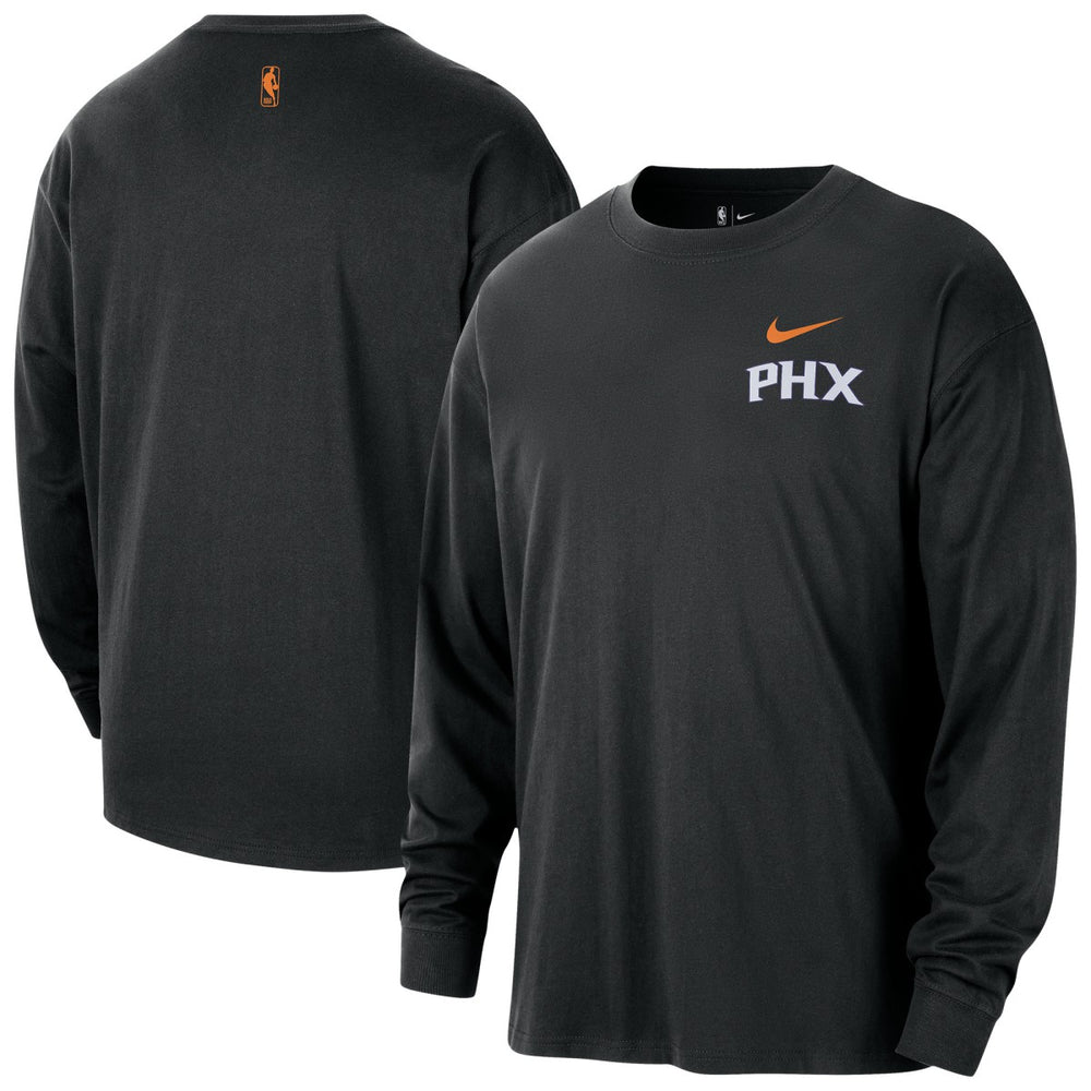 Phoenix Suns 2025/26 City Edition Remix Essential Logo Long Sleeve T-Shirt Black