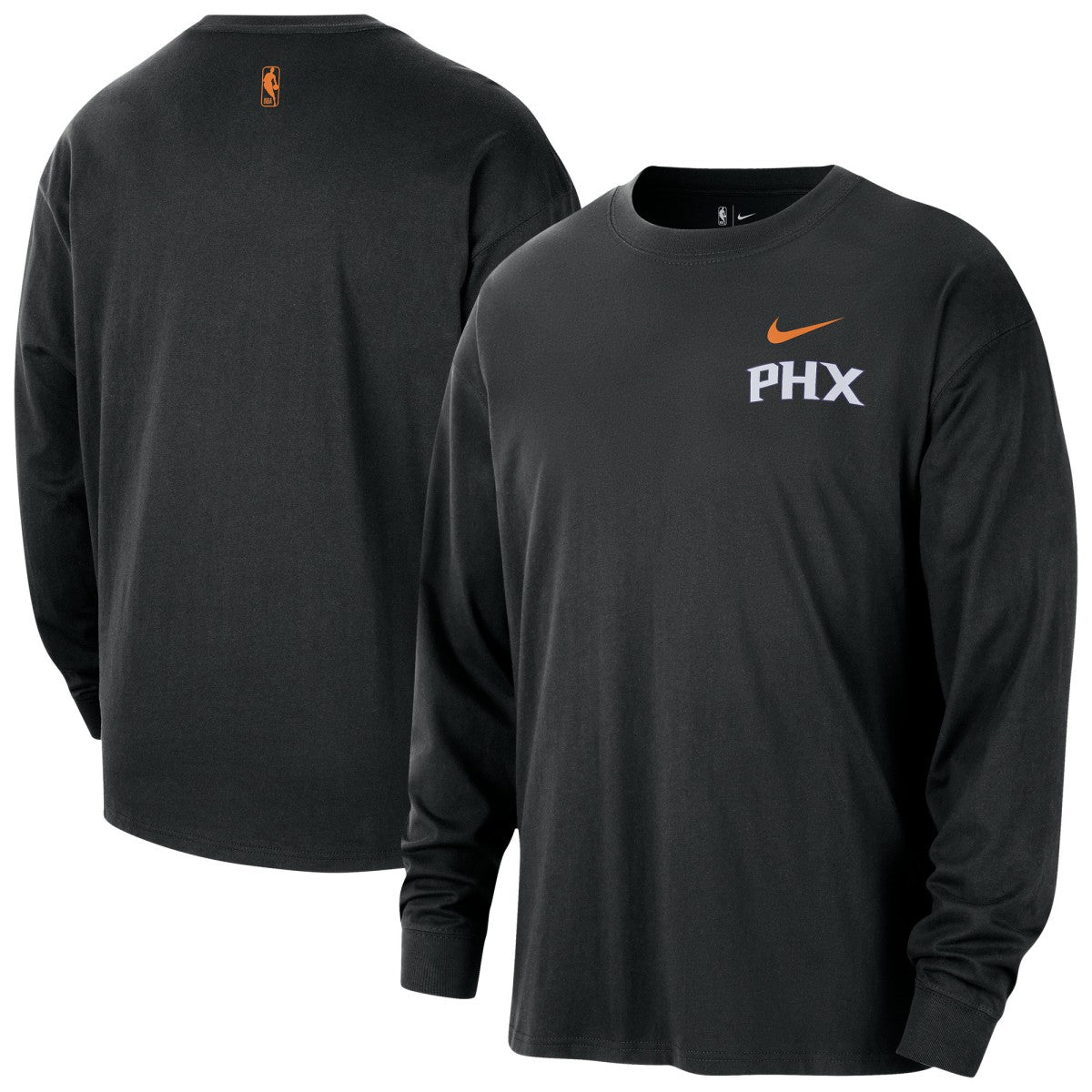 Phoenix Suns 2025/26 City Edition Remix Essential Logo Long Sleeve T-Shirt Black