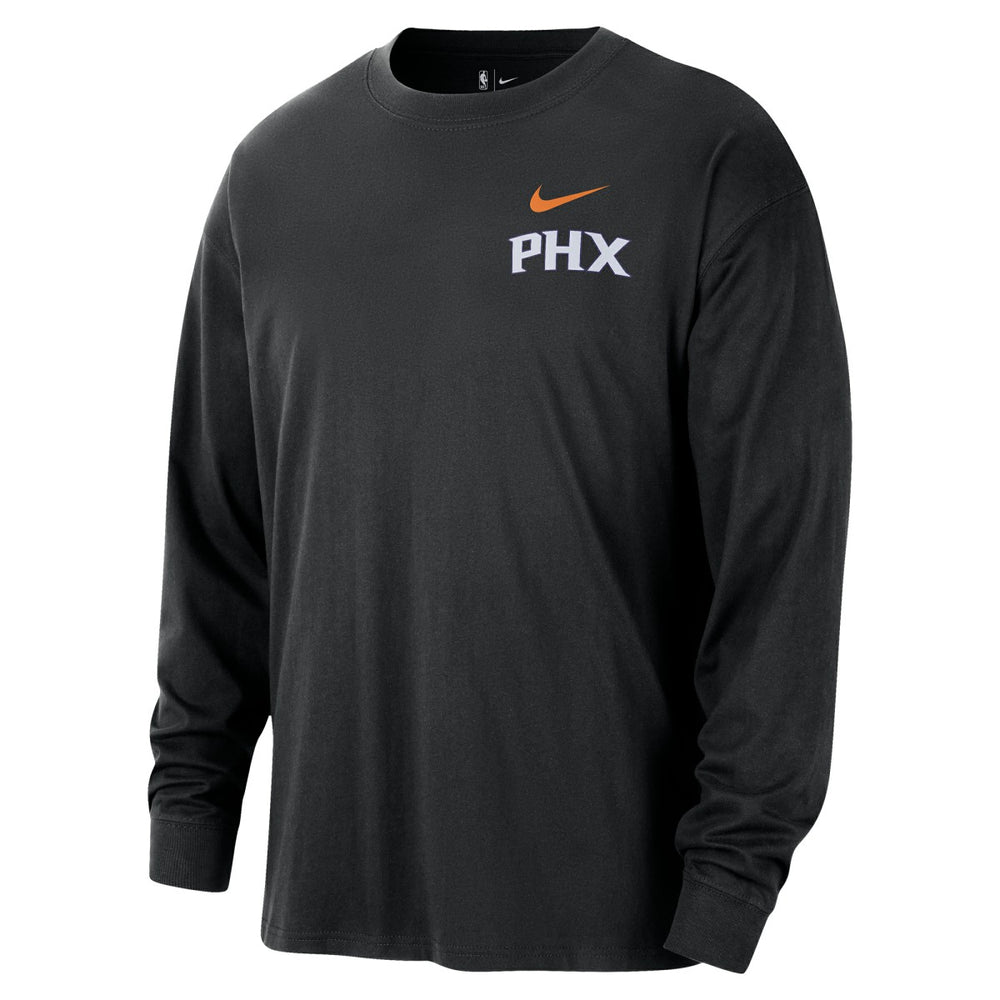 Phoenix Suns 2025/26 City Edition Remix Essential Logo Long Sleeve T-Shirt Black