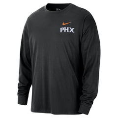 Phoenix Suns 2025/26 City Edition Remix Essential Logo Long Sleeve T-Shirt Black
