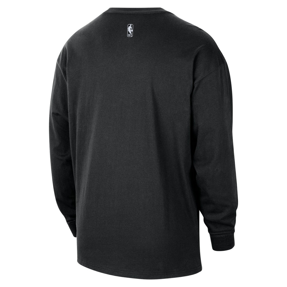 Portland Trail Blazers 2025/26 City Edition Remix Essential Logo Long Sleeve T-Shirt Black