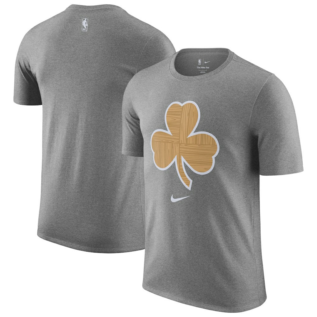 Boston Celtics 2025/26 City Edition Remix Essential Logo T-Shirt Heather Gray