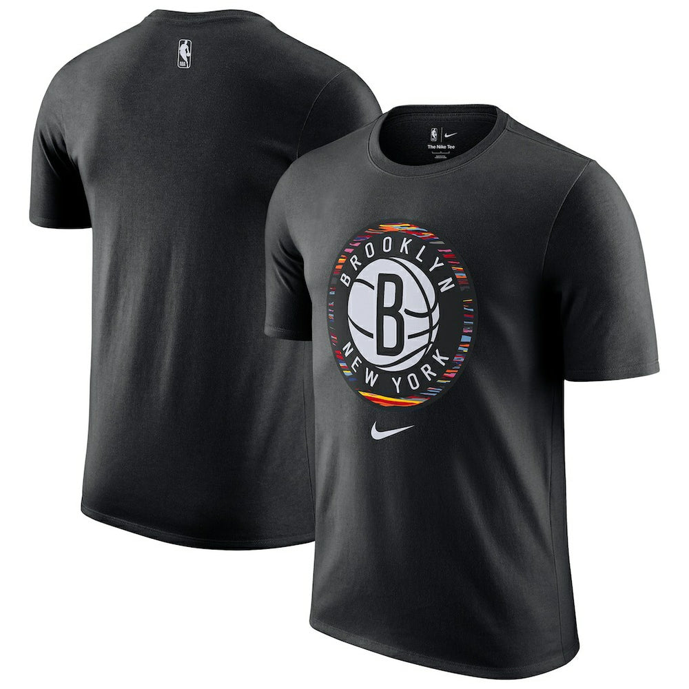 Brooklyn Nets 2025/26 City Edition Remix Essential Logo T-Shirt Black