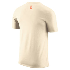 New York Knicks 2025/26 City Edition Remix Essential Logo T-Shirt Natural