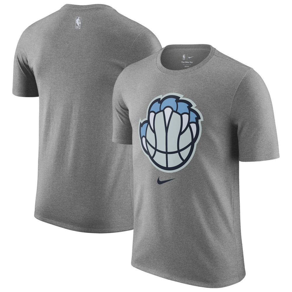 Memphis Grizzlies 2025/26 City Edition Remix Essential Logo T-Shirt Heather Gray