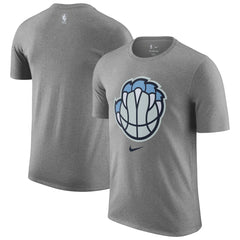 Memphis Grizzlies 2025/26 City Edition Remix Essential Logo T-Shirt Heather Gray