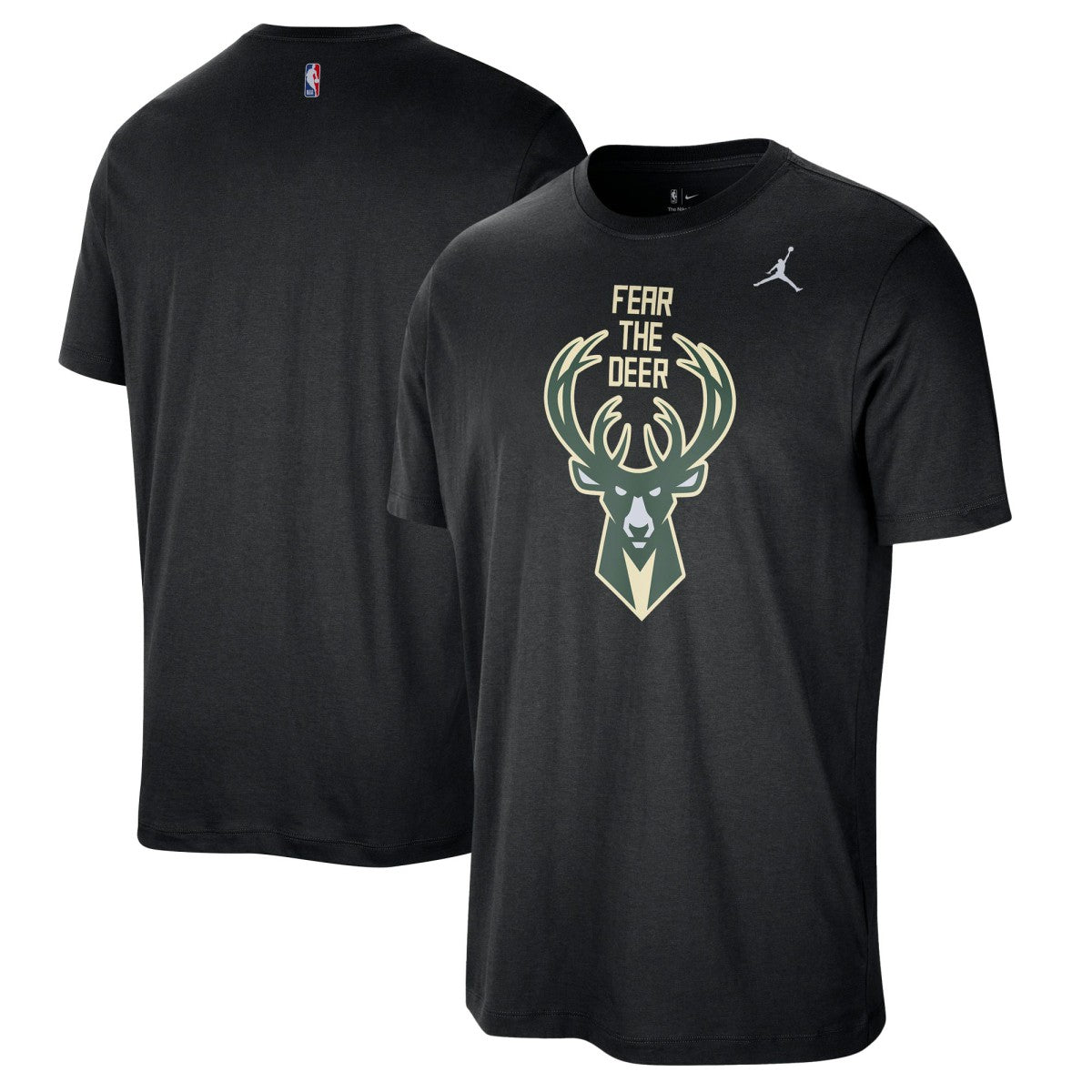 Milwaukee Bucks Jordan Brand Statement Edition Essential T-Shirt Black