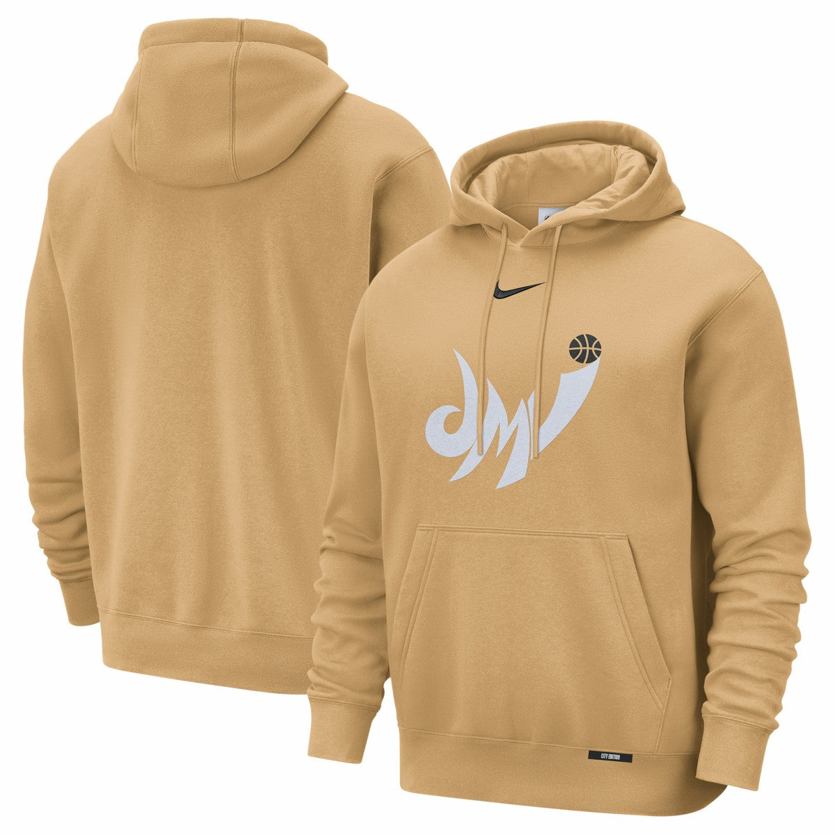Washington Wizards 2025/26 City Edition Essential Logo Remix Hoodie Gold