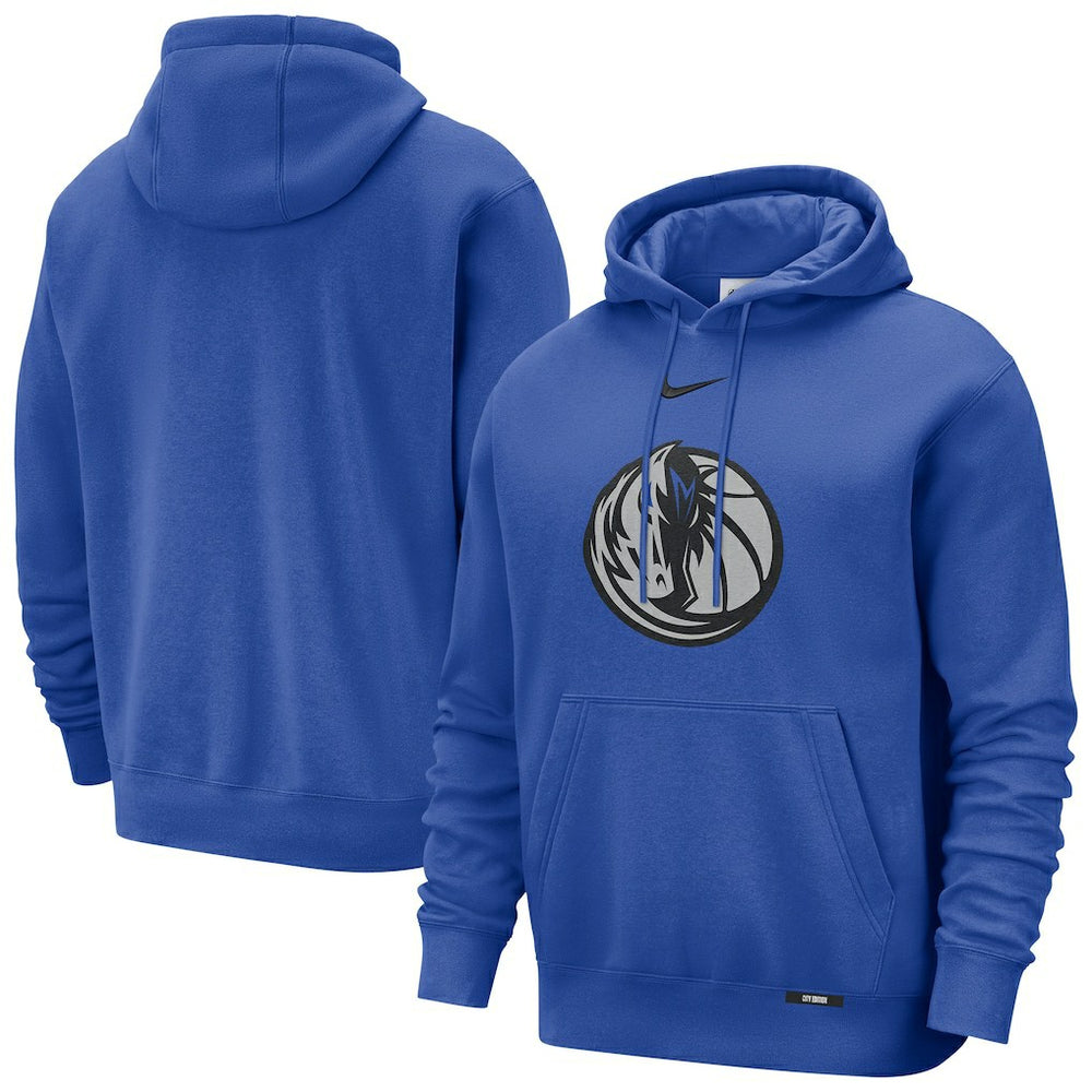 Dallas Mavericks 2025/26 City Edition Essential Logo Remix Hoodie Blue