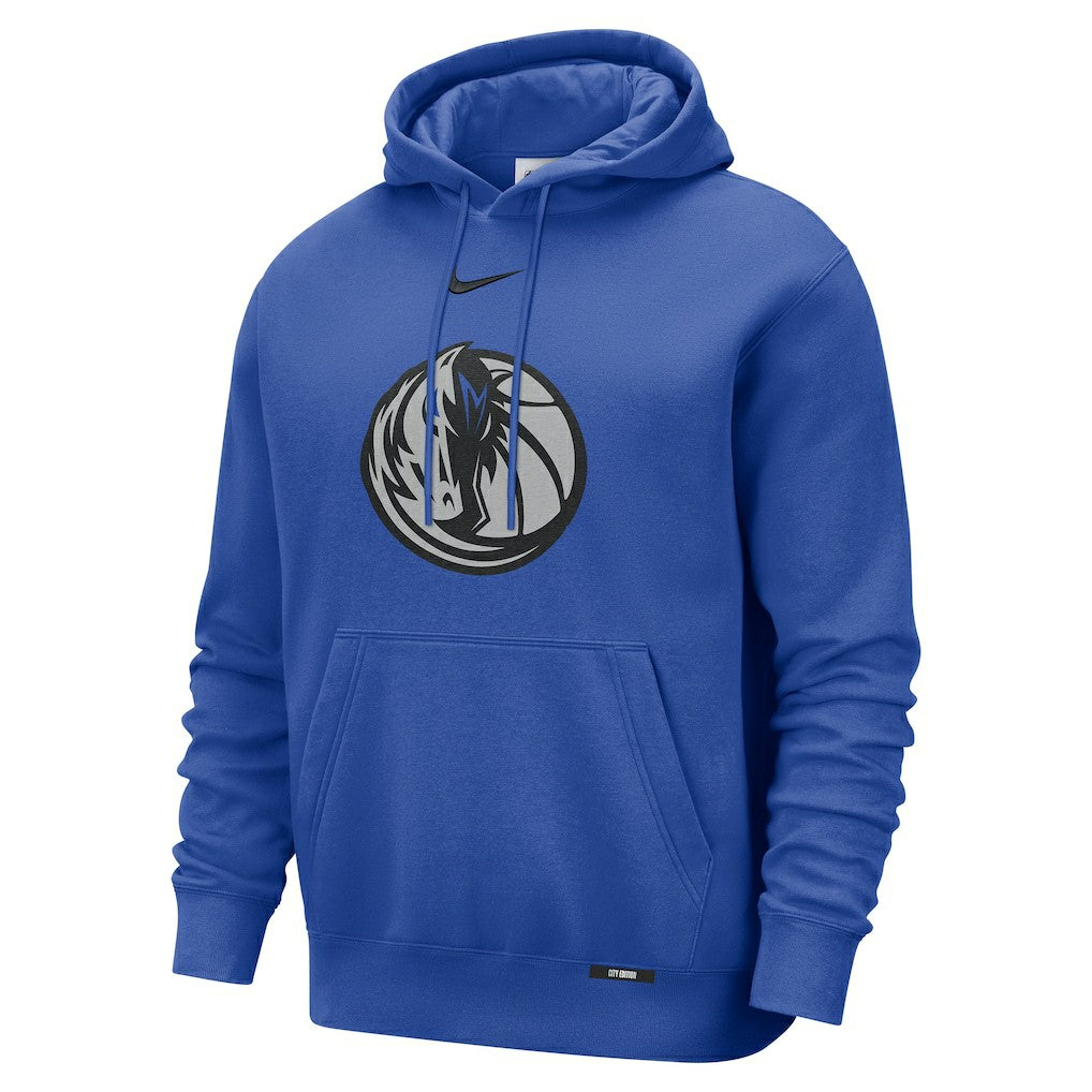 Dallas Mavericks 2025/26 City Edition Essential Logo Remix Hoodie Blue