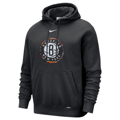 Brooklyn Nets 2025/26 City Edition Essential Logo Remix Hoodie Black