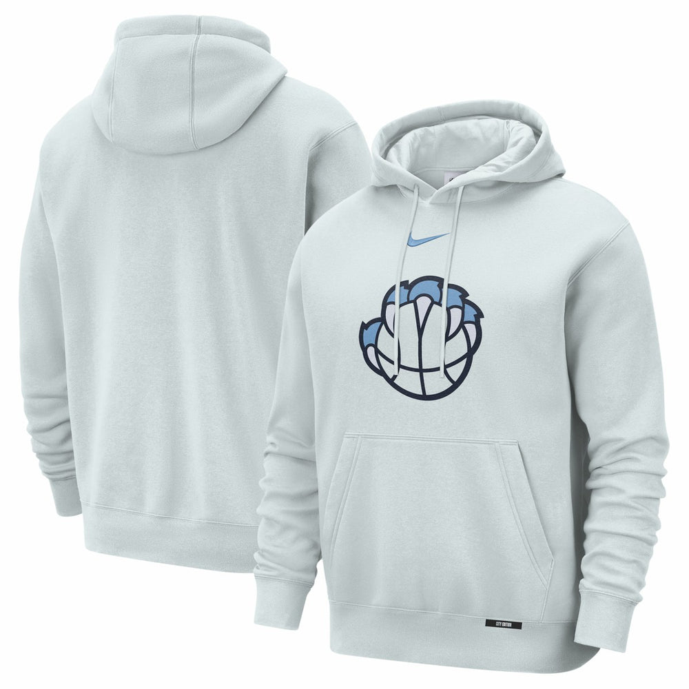 Memphis Grizzlies 2025/26 City Edition Essential Logo Remix Hoodie Silver