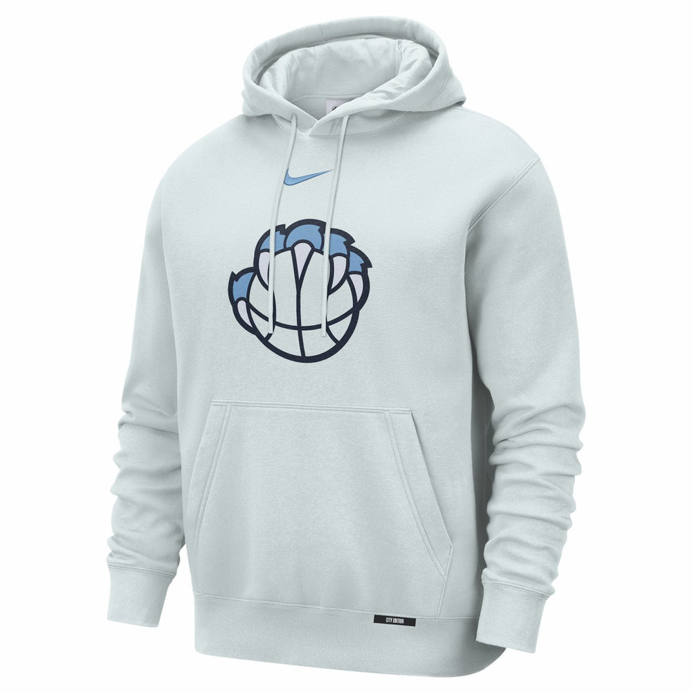 Memphis Grizzlies 2025/26 City Edition Essential Logo Remix Hoodie Silver