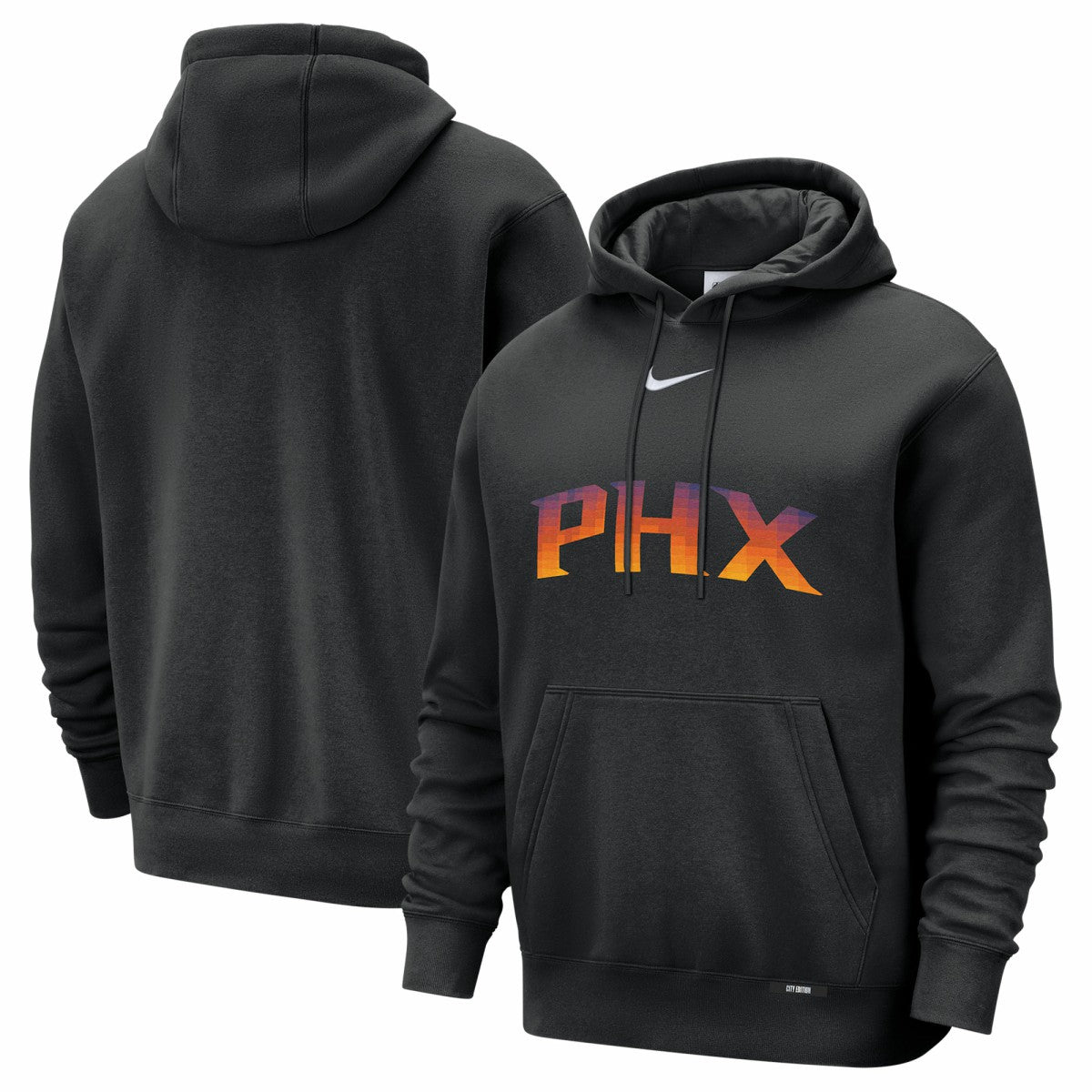 Phoenix Suns 2025/26 City Edition Essential Logo Remix Hoodie Black