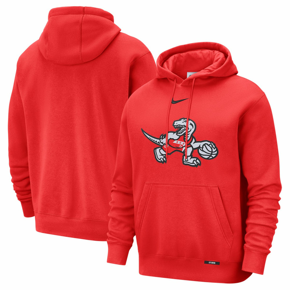 Toronto Raptors 2025/26 City Edition Essential Logo Remix Hoodie Red