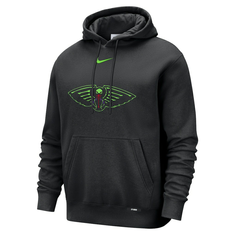 New Orleans Pelicans 2025/26 City Edition Essential Logo Remix Hoodie Black