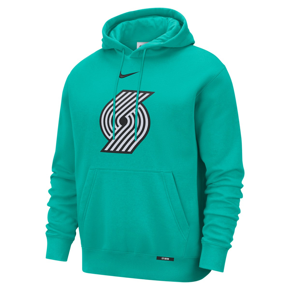 Portland Trail Blazers 2025/26 City Edition Essential Logo Remix Hoodie Green